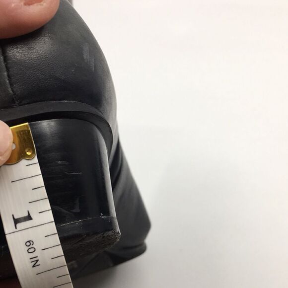 Regarde Le Ciel Stefany 333 Metallic Dark Gray Leather Heeled Ankle Boots Sz 41 - Picture 15 of 16